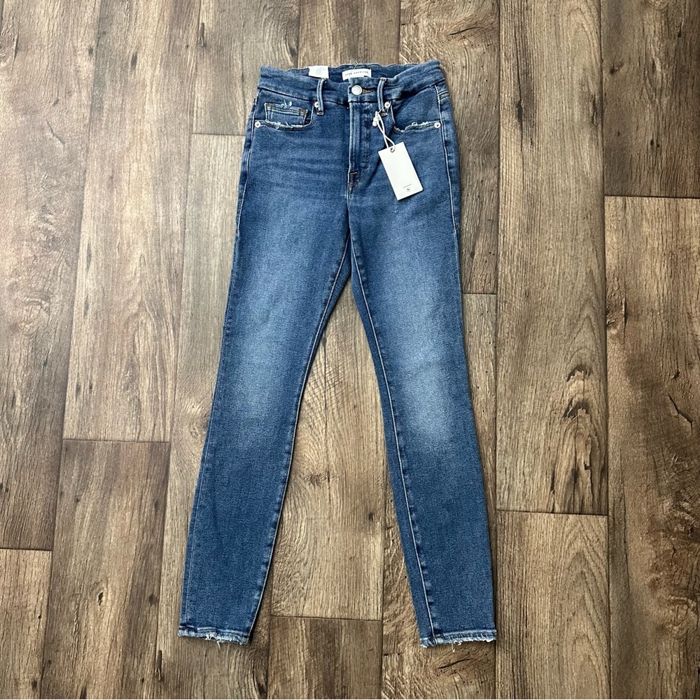 Good American Skinny Extra Stretch Blue Denim Jeans Women’s Size 00 / 24